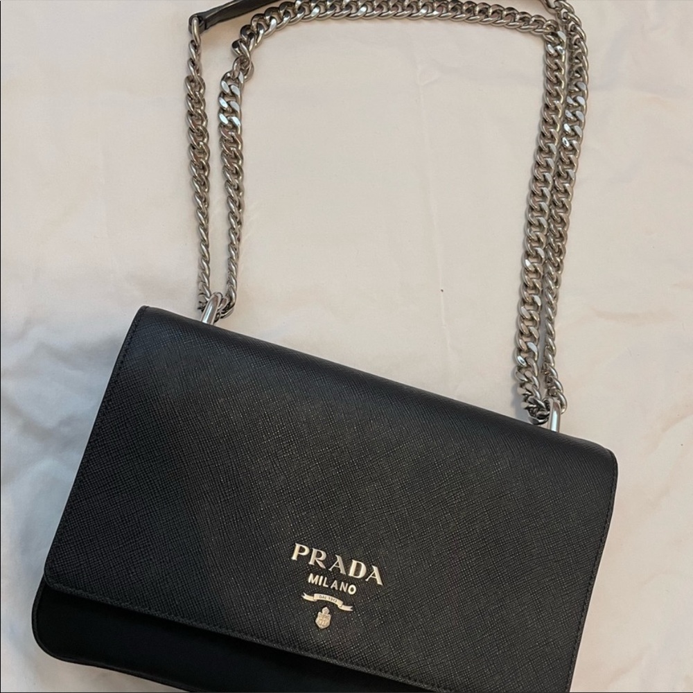 Prada black crossbody purse